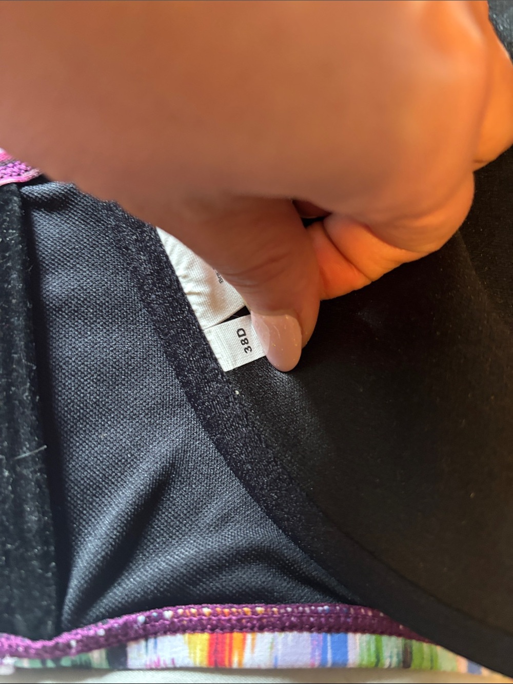 Multicolor Patterned Swim Top - Picture 3 of 5